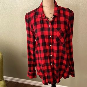 GAP lightweight flannel, long sleeve shirt